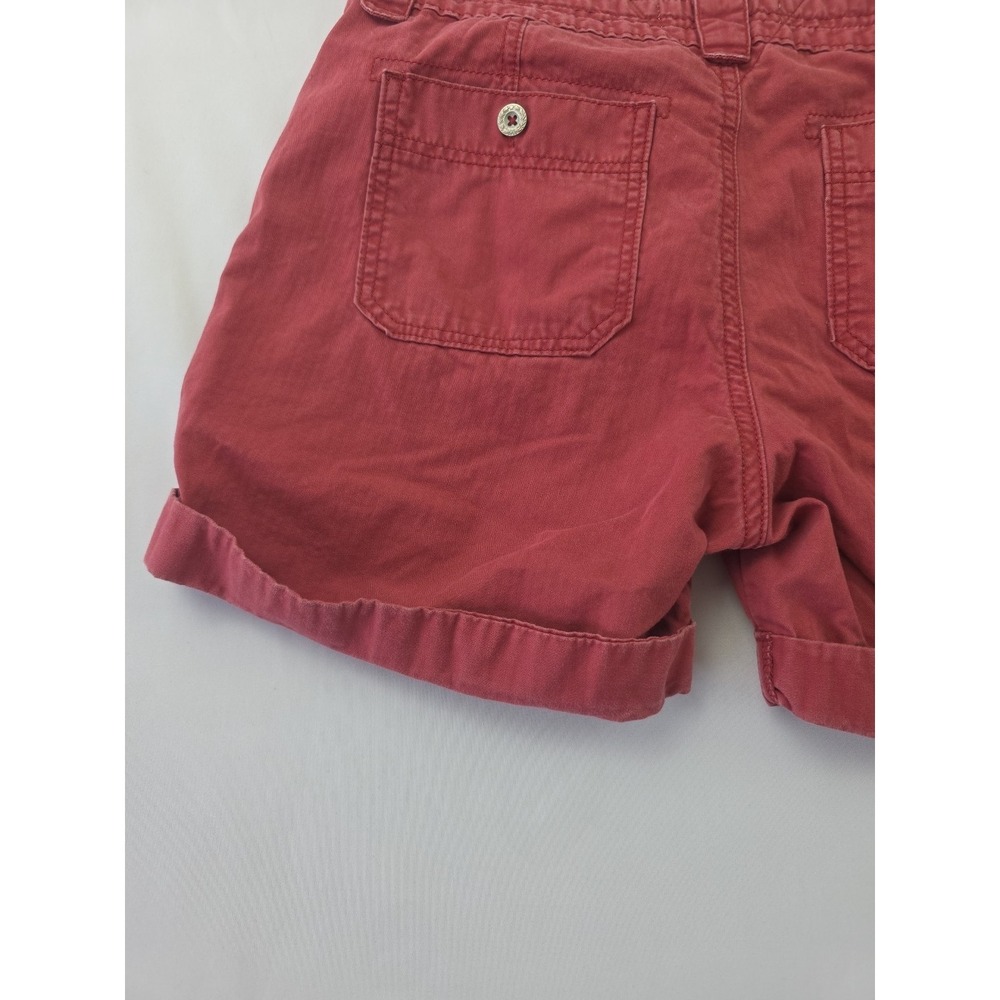 Women's Levi's Shorts Washed Red Twill Bermuda Size 6 - W- 31 Festival Cowgirl - Picture 13 of 15